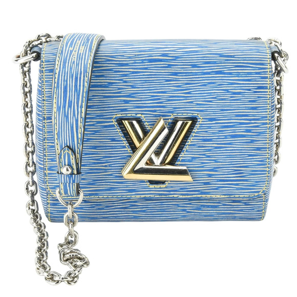 💎✨RARE FIND✨💎Authenticated Louis Vuitton Twist PM Epi Denim Chain Shoulder Bag - Picture 4 of 10